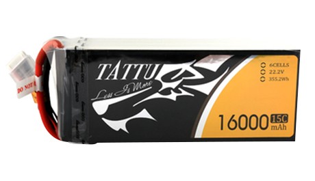 TATTU 16000mAh 22.2V 15C 6S1P